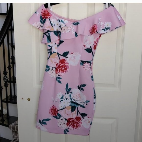 Guess Floral Bodycon Dress - Picture 2 of 5